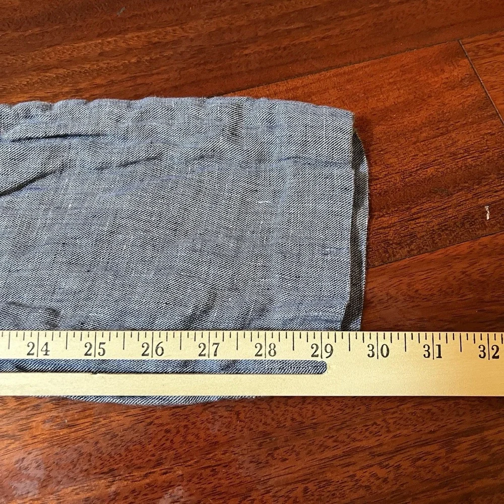 Baird McNutt Pants Mens 34x30 Gray 100% Linen Murano Zac Classic Fit Preppy